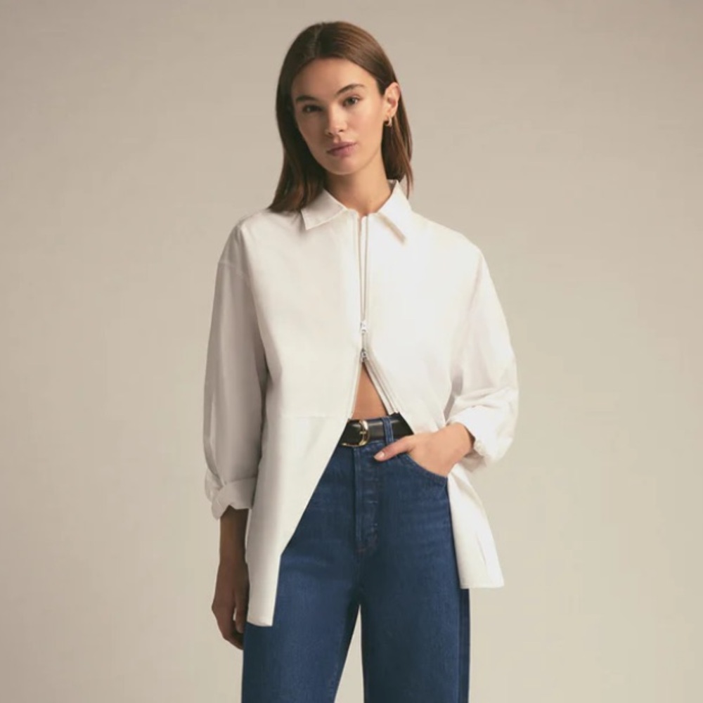 NWT Favorite Daughter Zip It Shirt
